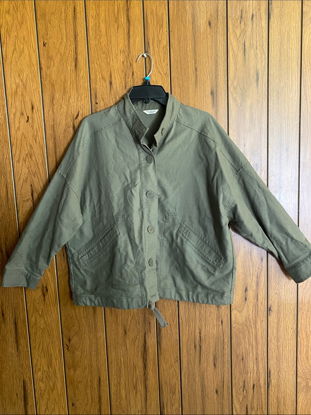 Max Studio Olive Utility Field Jacket
